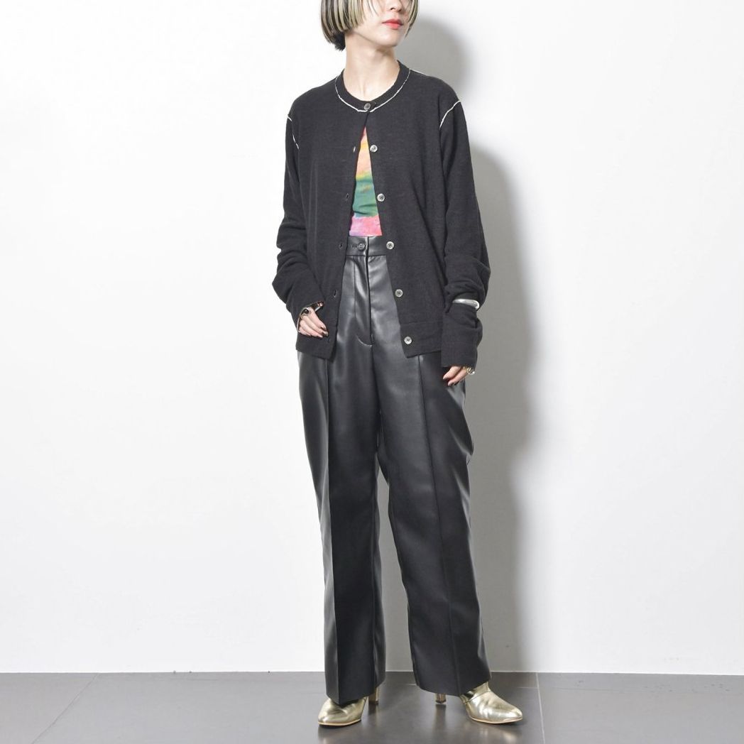 CITYSHOP (シティショップ) SLIT FAUX LEATHER パンツ 23030042901010