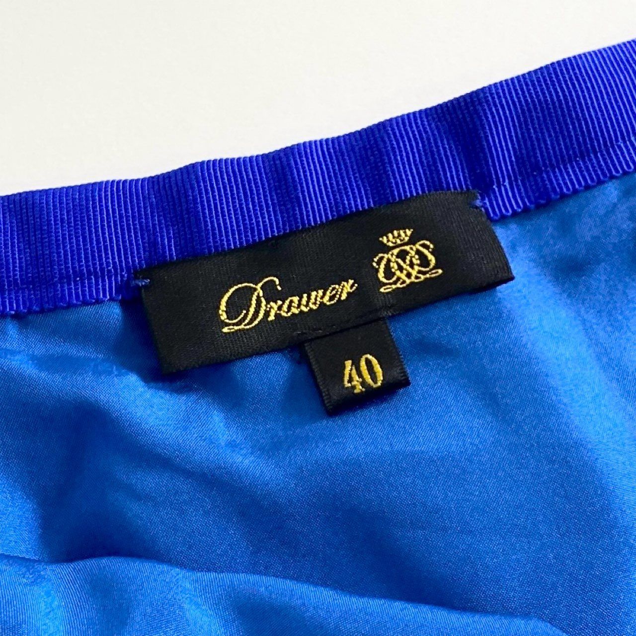 19i23 Drawer ドゥロワー ロングスカート プリーツスカート シルク