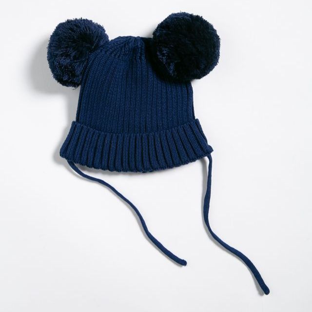 mini rodini|ポンポン付きニット 帽子 キッズ 子供服 男の子 女の子