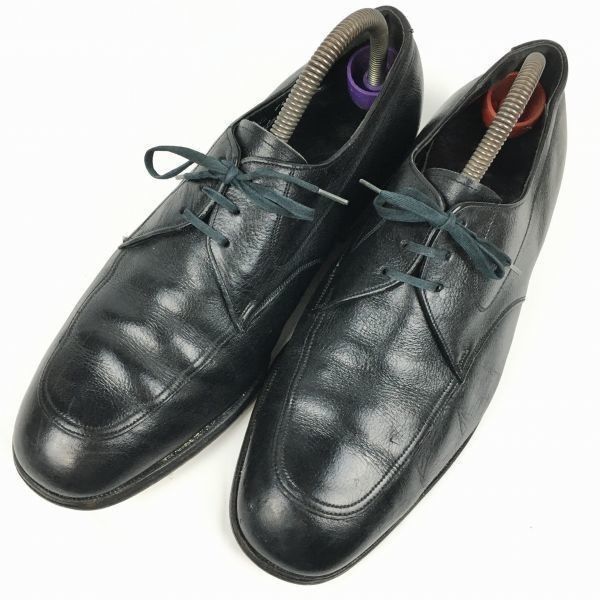 70年製?Vintage 　FLORSHEIM/フローシャイム　Uチップ/ビジネスシューズ〈黒/BLACK/ブラック〉幅広9.5EEE/27.5程度/メンズ//men's 菅NO.WZD-183 70年製?Vintage FLORSHEIM/フローシャイム Uチップ/ビジネスシューズ
