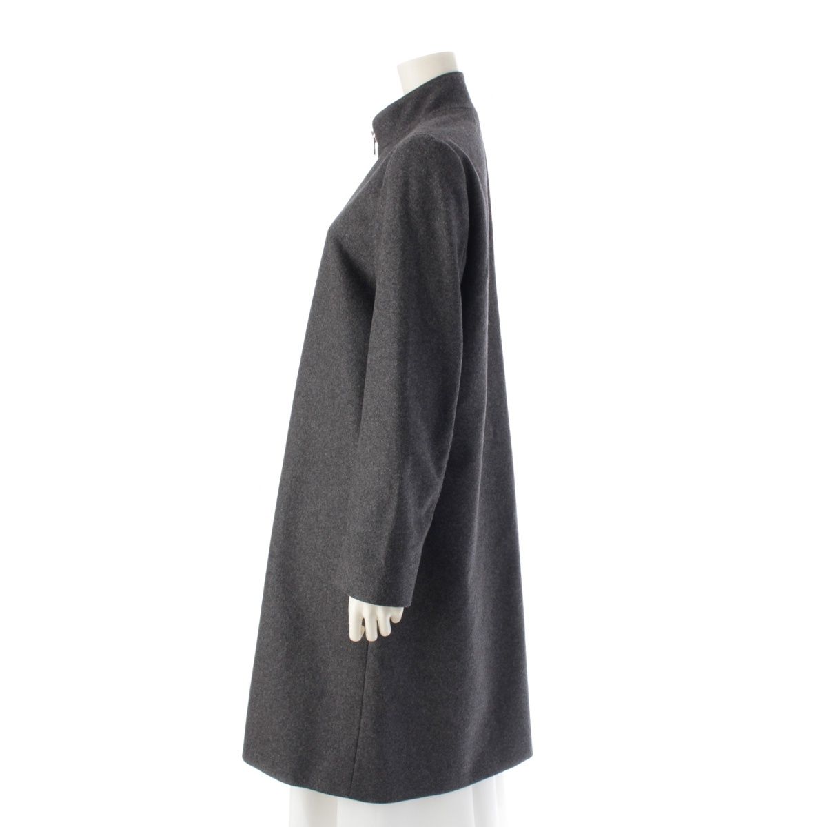 エムエムシックス ウール フロント ジップアップ コート アウター  