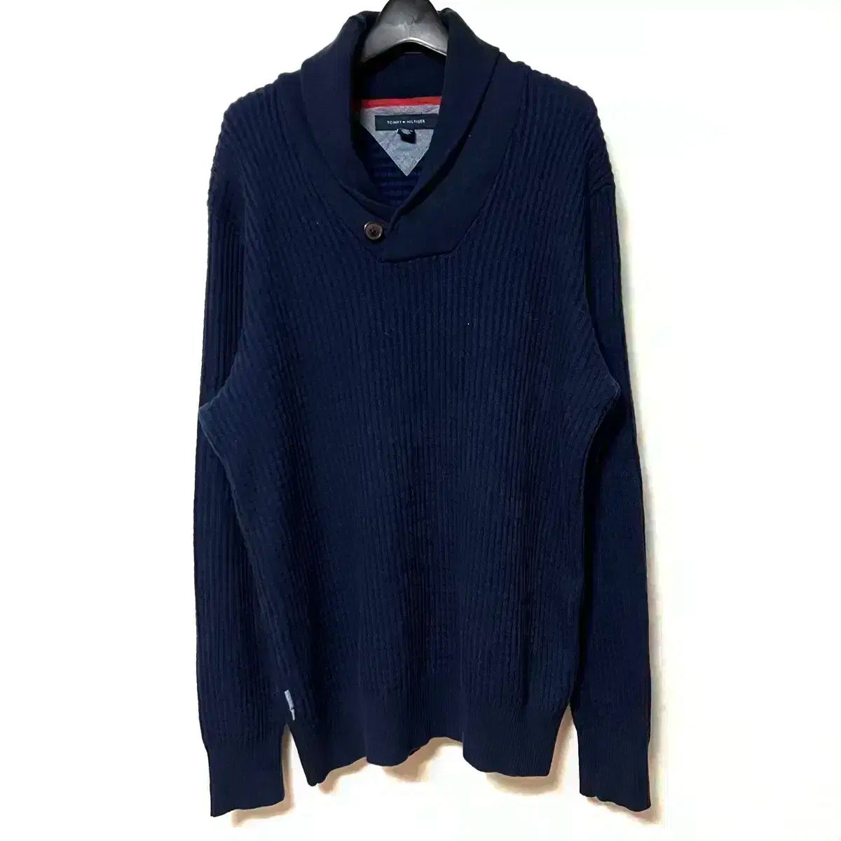 M 95 Tommy Hilfiger(トミーヒルフィガー) ショールカラー ニット セーター パーカー