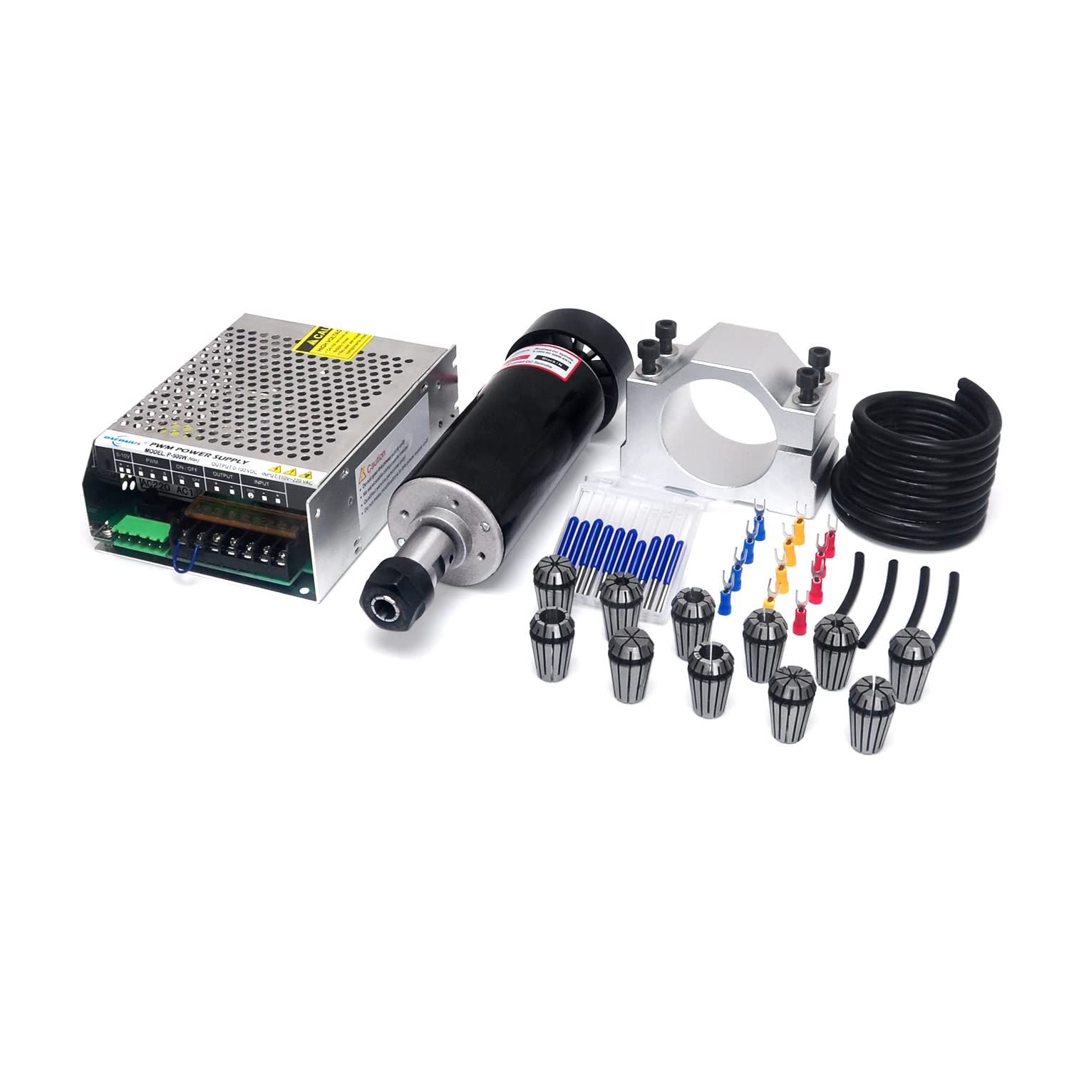 Daedalus CNC スピンドルモーターキット 500w ER16 つや消し
