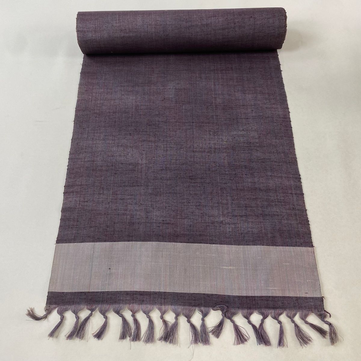 しつけ付 超美品 着物 本場結城紬 正絹 167 シンプル 証紙 濃紺 トール