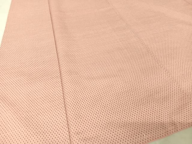 平和屋着物○塩沢紬 アンサンブル 十字絣 残布170cm 証紙付き 正絹 逸品