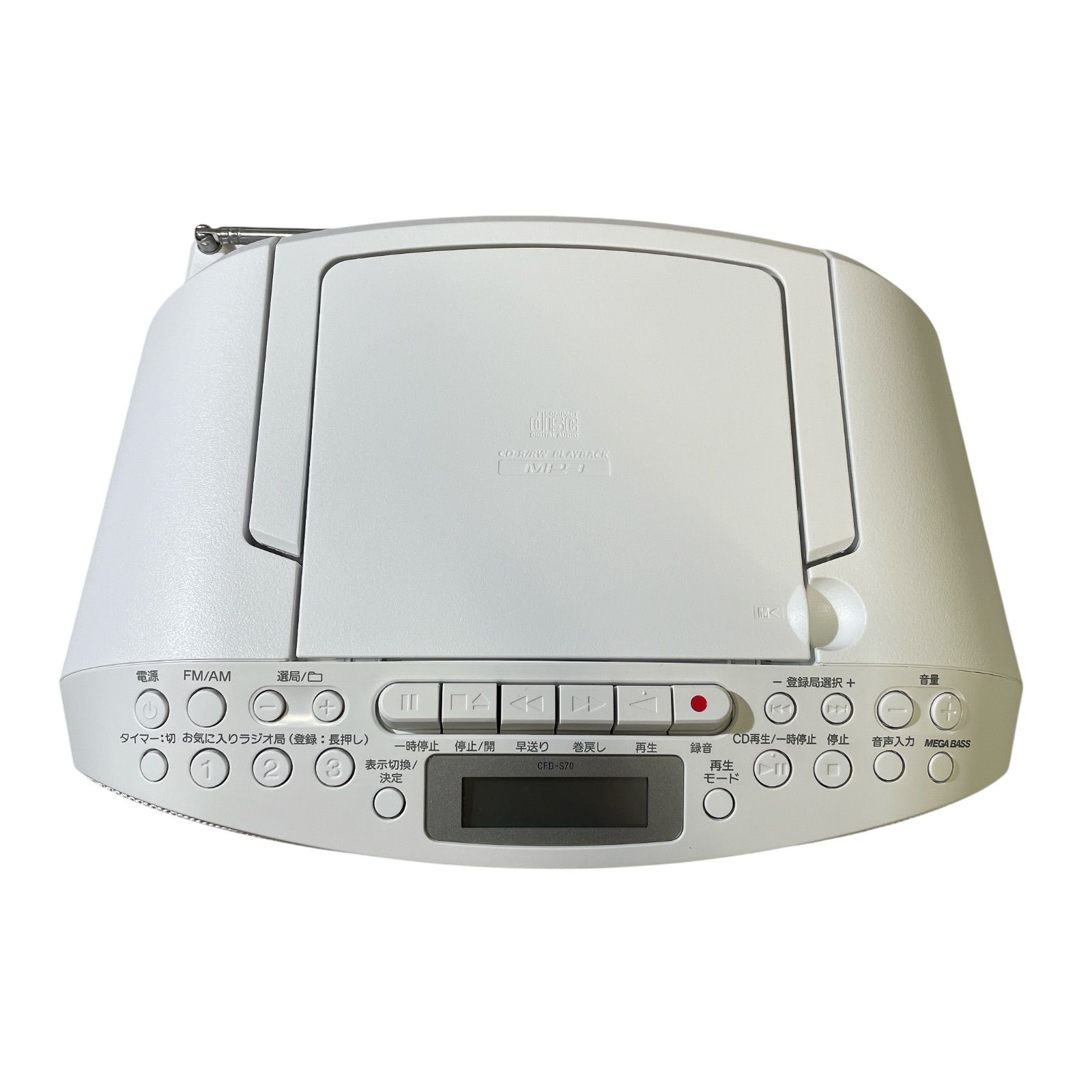 ジャンクで SONY CFM-800 FM-AM カセットレコーダー CASSETTE-CORDER