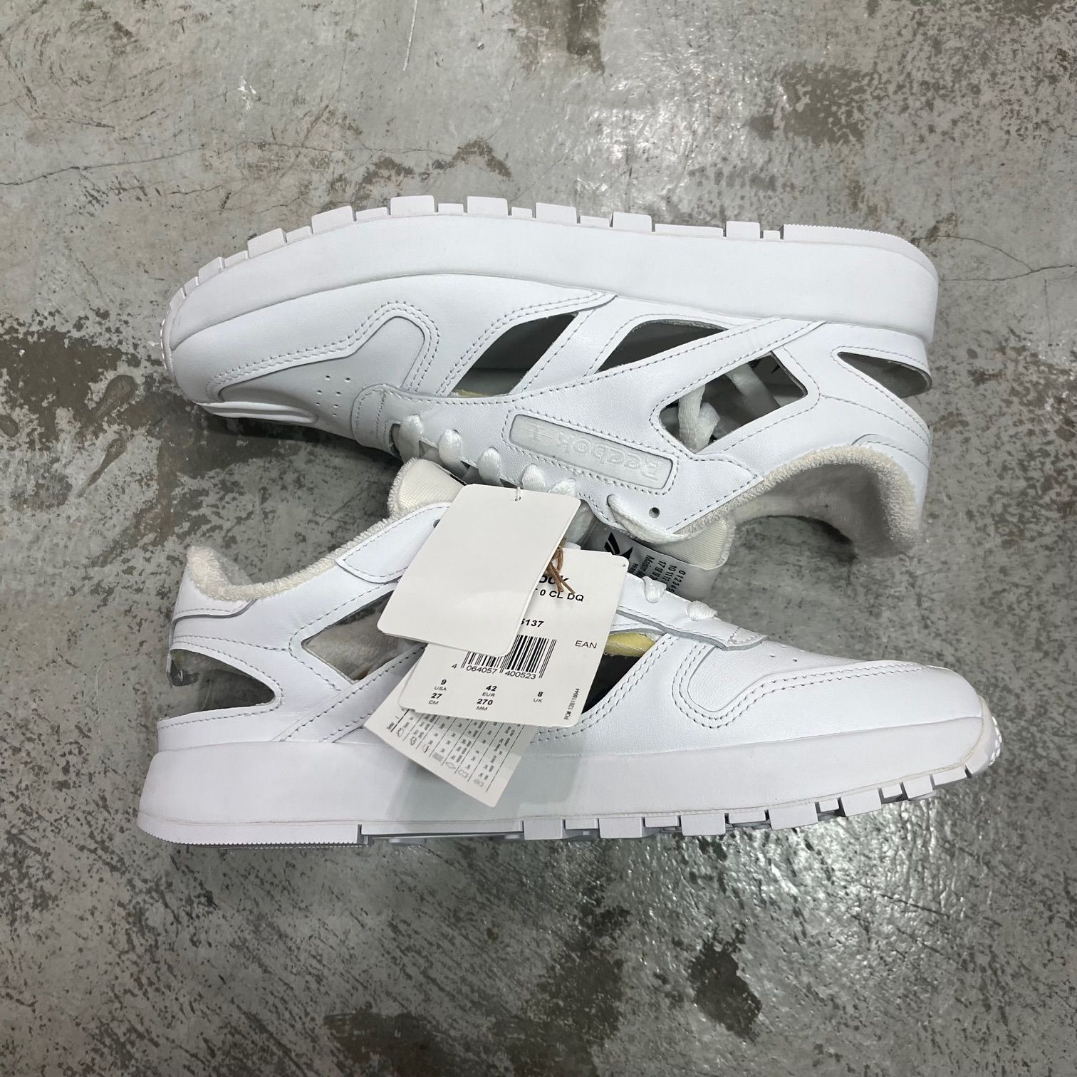 新品 MAISON MARGIELA × REEBOK タビ スニーカー Reebok x Maison Margiela White Tabi Project 0 CL DQ - Men's