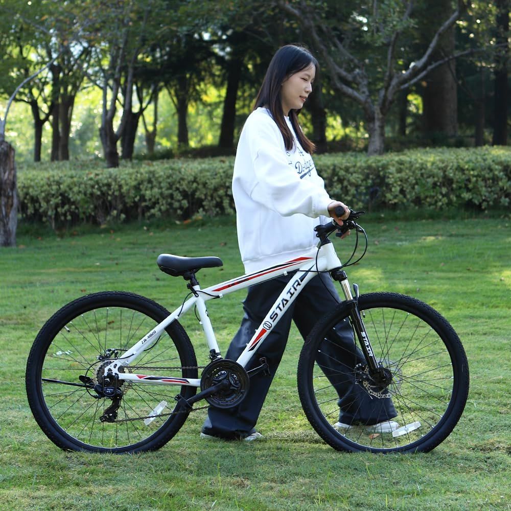 自転車 シマノ21段変速 26インチ 前後ディスクブレーキ器 クロス