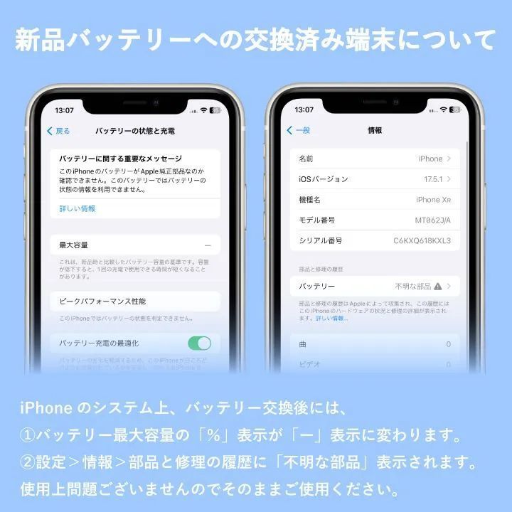 iPhone11 128GB  新品バッテリー SIMフリー