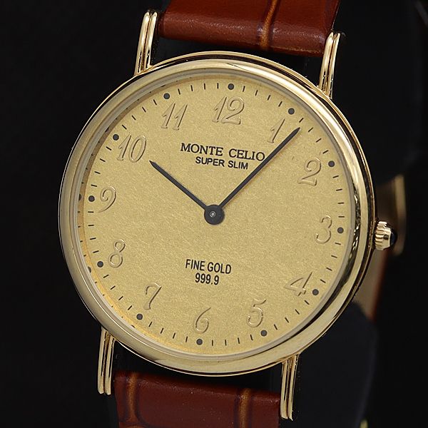 稼動 良品 Regent Club FINE GOLD 999.9 DIAL ラウンド QZ