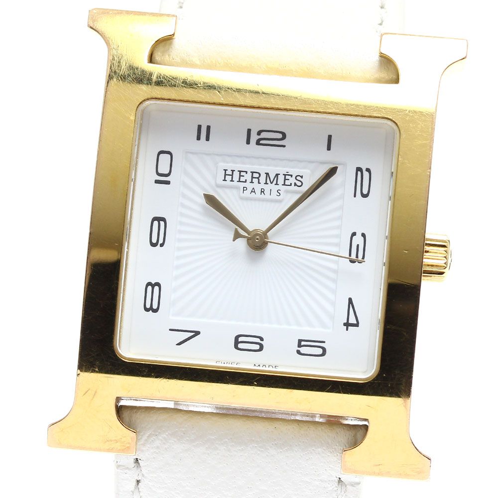 エルメス HERMES HH1.801 Hウォッチ クォーツ メンズ_902232