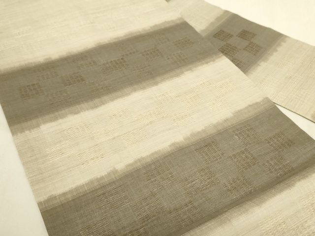 平和屋本店□希少 夏物 沖縄県無形文化財指定 本場八重山上布 九