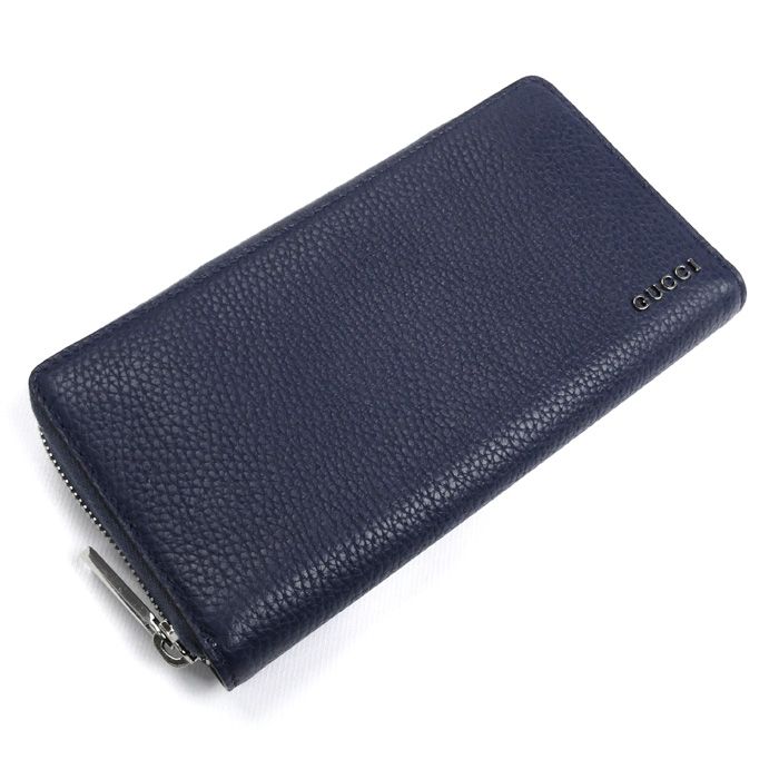 GUCCI グッチ ラウンドジップウォレット 長財布 ネイビー 771154 AABXM 4236 メンズ