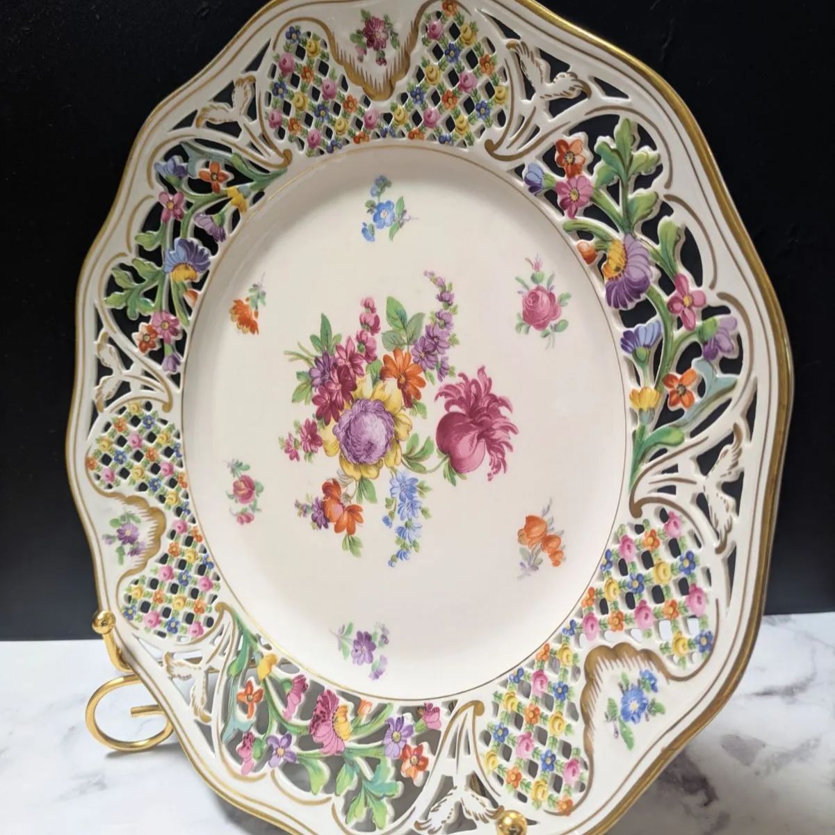 シューマン ババリア 26㎝ ★オープンワーク メッシュ 金彩エッジ １級品 シューマン ババリア 26㎝ ☆ 金彩エッジ オープンワーク