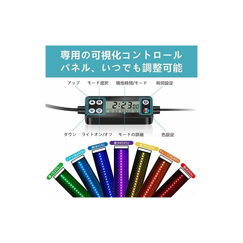 hygger 水槽ライト LEDアクアリウムライト 30-45CM対応 新開発の
