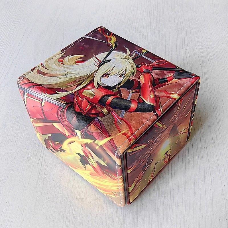 遊戯王 閃刀姫レイ 閃刀姫ロゼ レザーデッキケース 遊戯王 合皮製 デッキケース カードケース 閃刀姫－ロゼ 閃刀姫