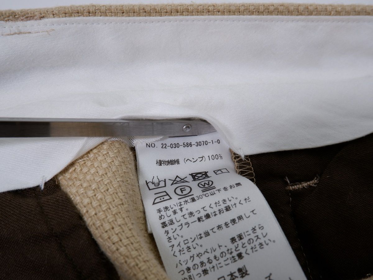 AP STUDIOエーピー ストゥディオL Appartementアパルトモン 2025SS SCENTOF ヘンプストライプパンツ 36 LPTA79608 DECORATOM_COM_BR