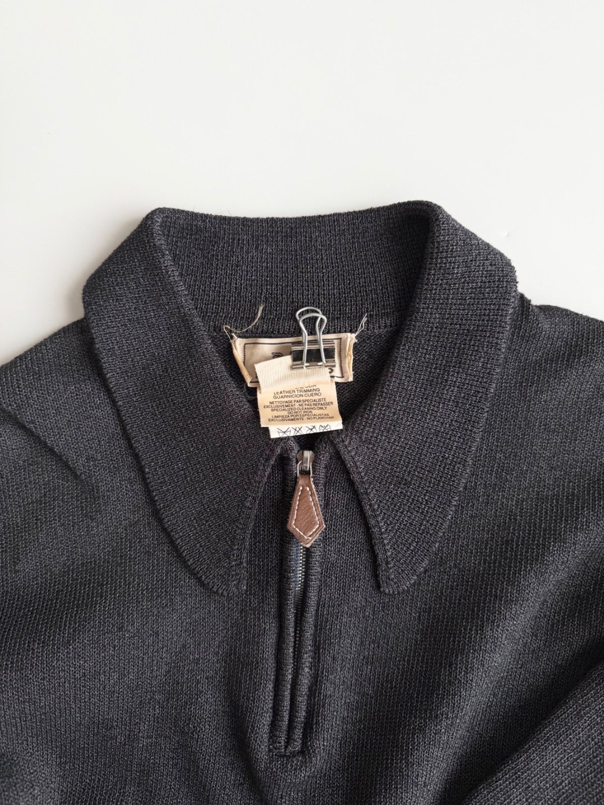2000s HERMES MEN HALF ZIP KNIT エルメス 2000年 ハーフジップニット