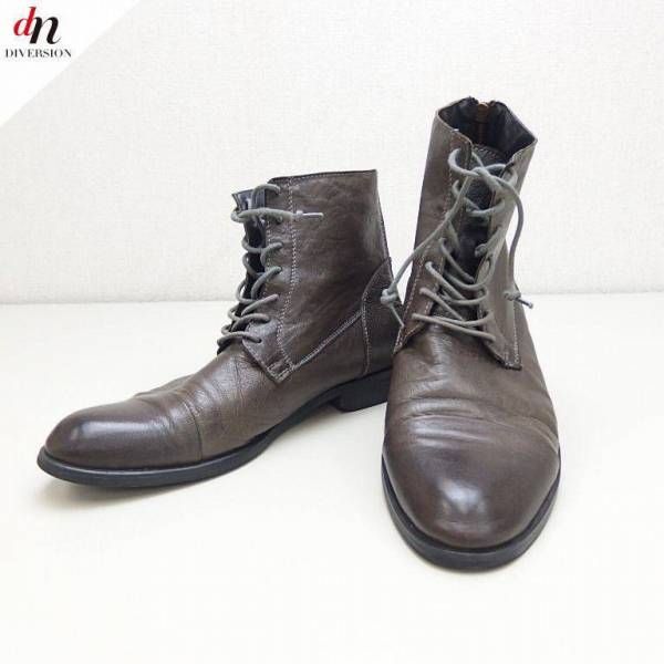 トルネードマート ゴート レザー ジップ ブーツ M