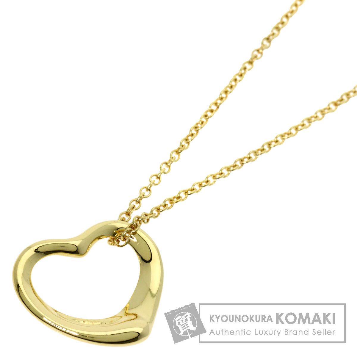 TIFFANY&Co. ティファニー オープンハート ネックレス K18YG 