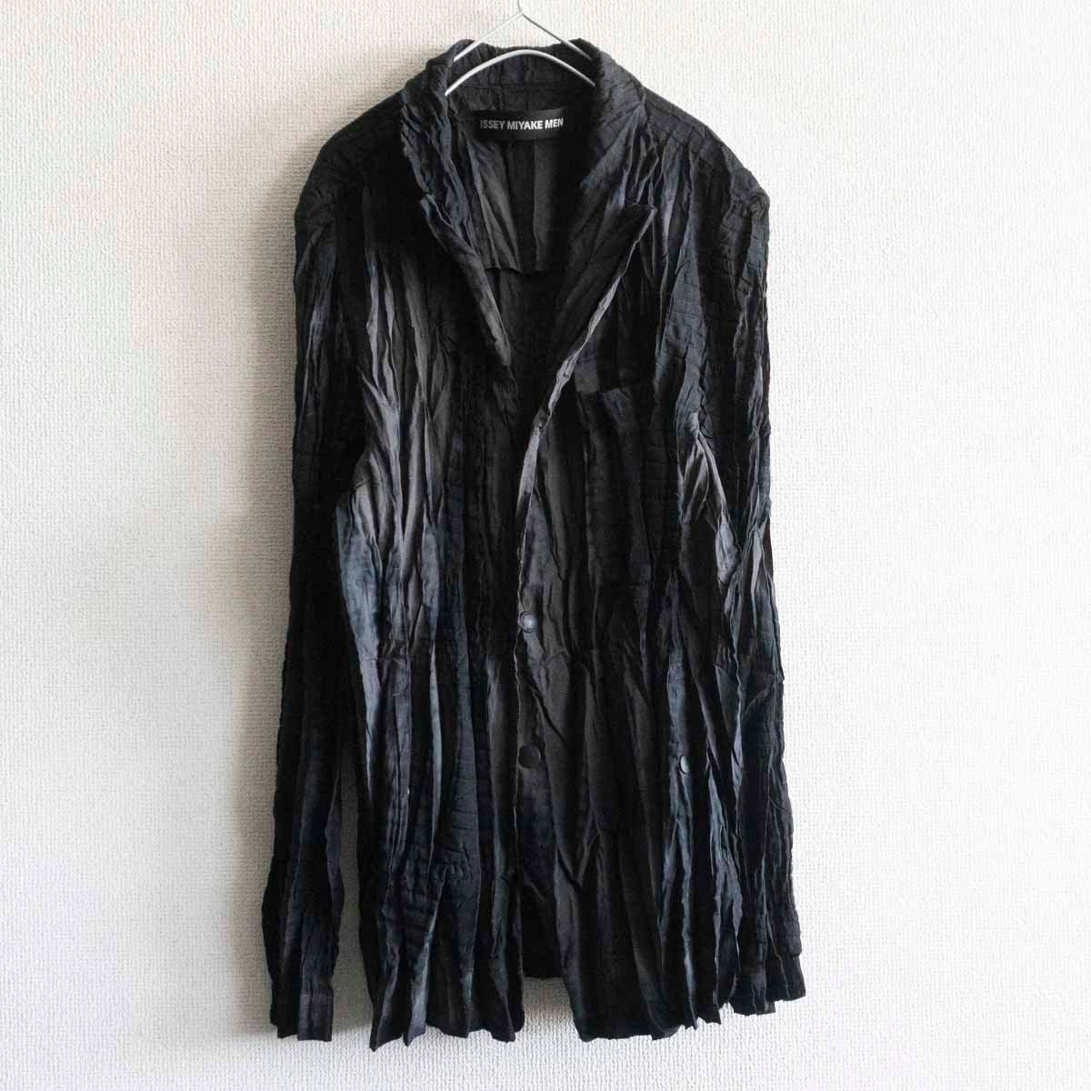 雰囲気抜群】ISSEY MIYAKE MEN【プリーツ シャツ ジャケット