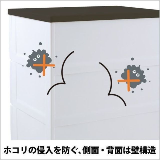 天馬　フィッツプラス　幅35cm　7段（メープル） 引き出し 天馬 フィッツプラス F3507 メープル Fits 7段 35cm幅 多段