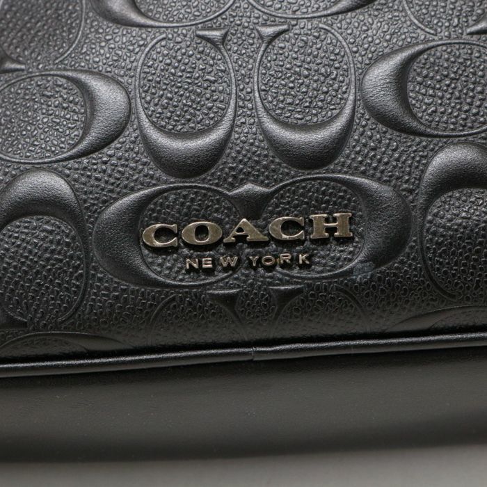 美品✨ コーチ COACH チャーリー クロスボディ エンボス ショルダーバッグ チャーター クロスボディ 19・シグネチャー キャンバス