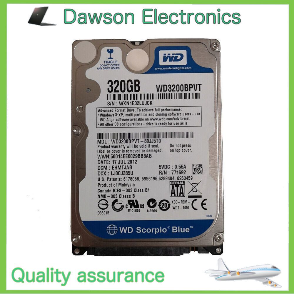 Western Digital 6台セット 320GB SATA 2.5インチ ハードディスク HDD WD3200BEKX 送料無料 : Western Digital 320GB WD Black Performance Mobile Hard