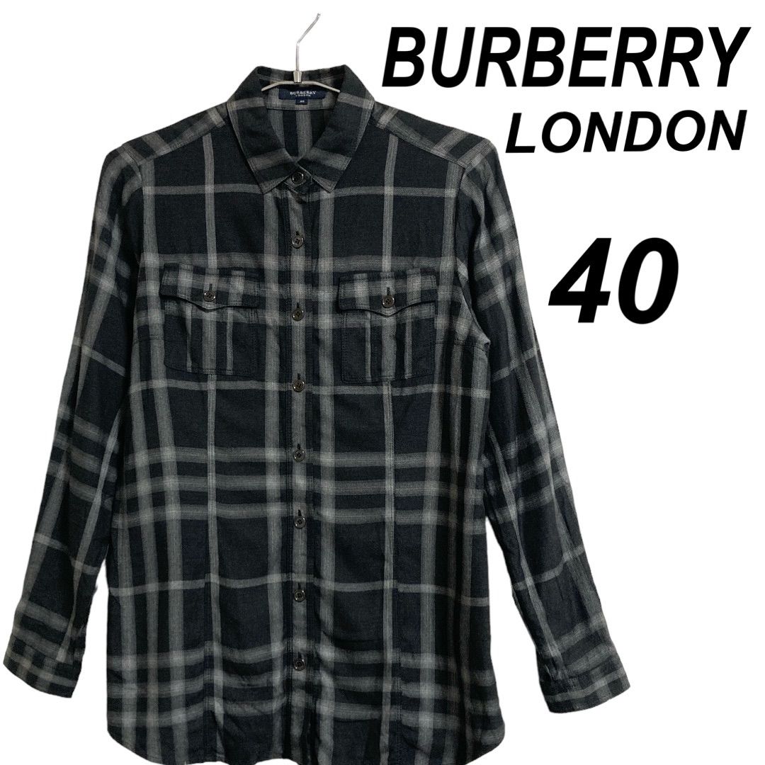 春秋 BURBERRYLONDON バーバリーロンドン レディース40 七分袖ブラウス 七分袖シャツ ノバチェック ストライプ 赤 替えボタン有り(長袖シャツ)｜売買されたオークション情報、yahooの商品情報を  | tortoise-h.jp