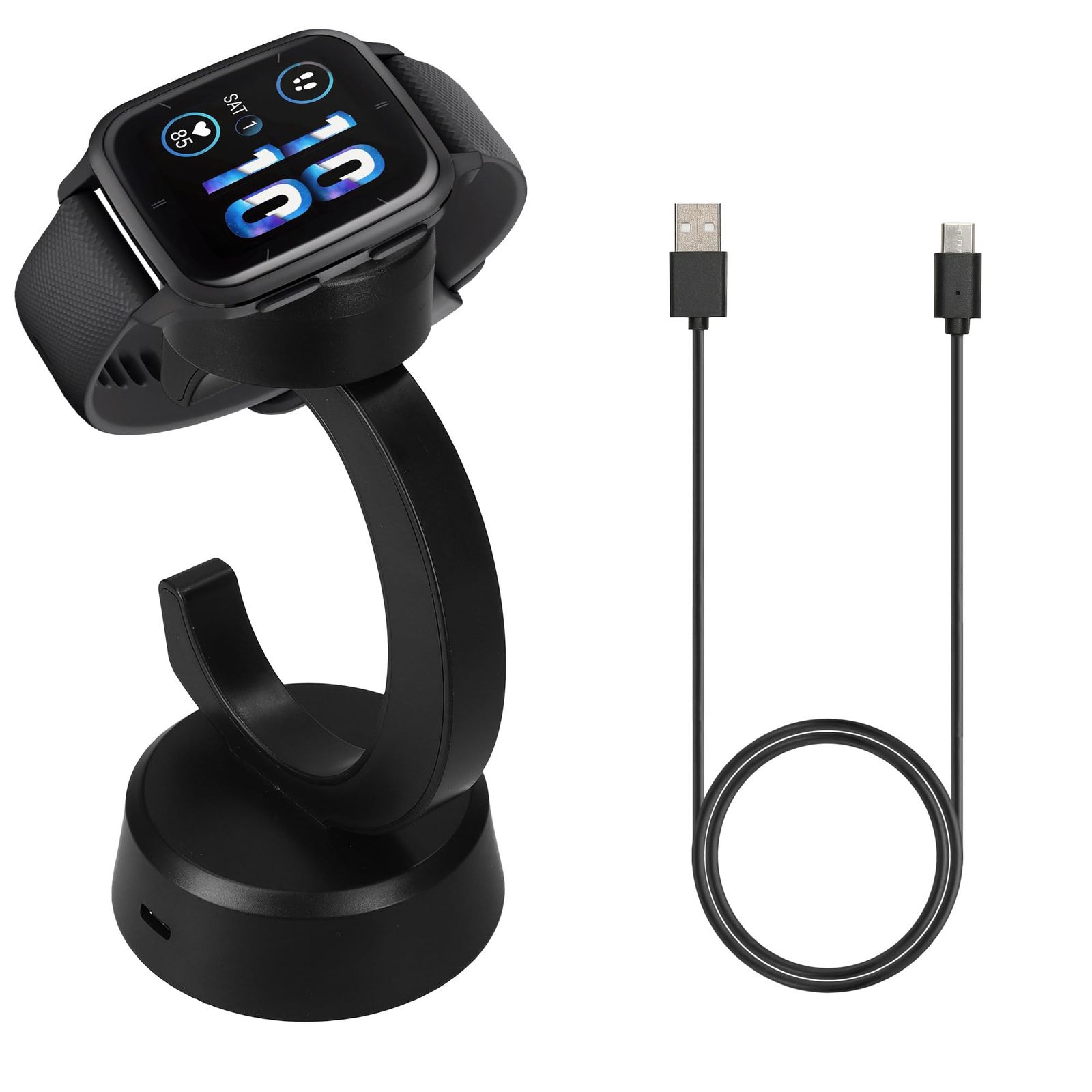 kwmobile 充電ケーブル Garmin Venu Sq 2 / Venu Sq/Fenix 8 7 6 5 