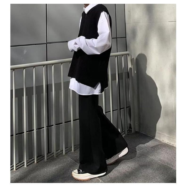 フレアパンツ メンズ スラックス センタープレス ブーツカット