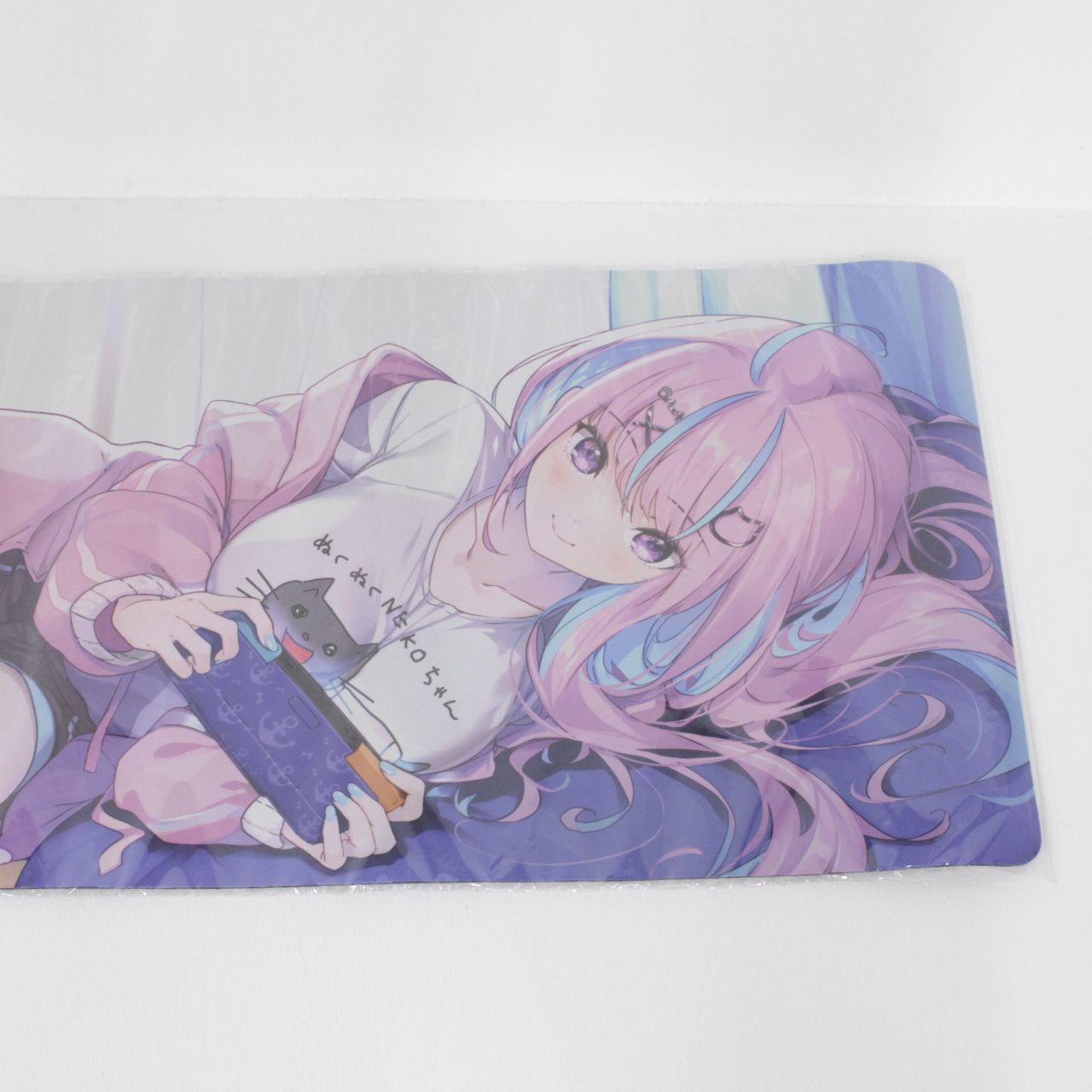 M*y様 ホロライブ　湊あくあ　プレイマット　デスクマット　ラバーマット　未開封 ☆加古川物流】中古 未開封 湊あくあ 誕生日記念2023 ワイド