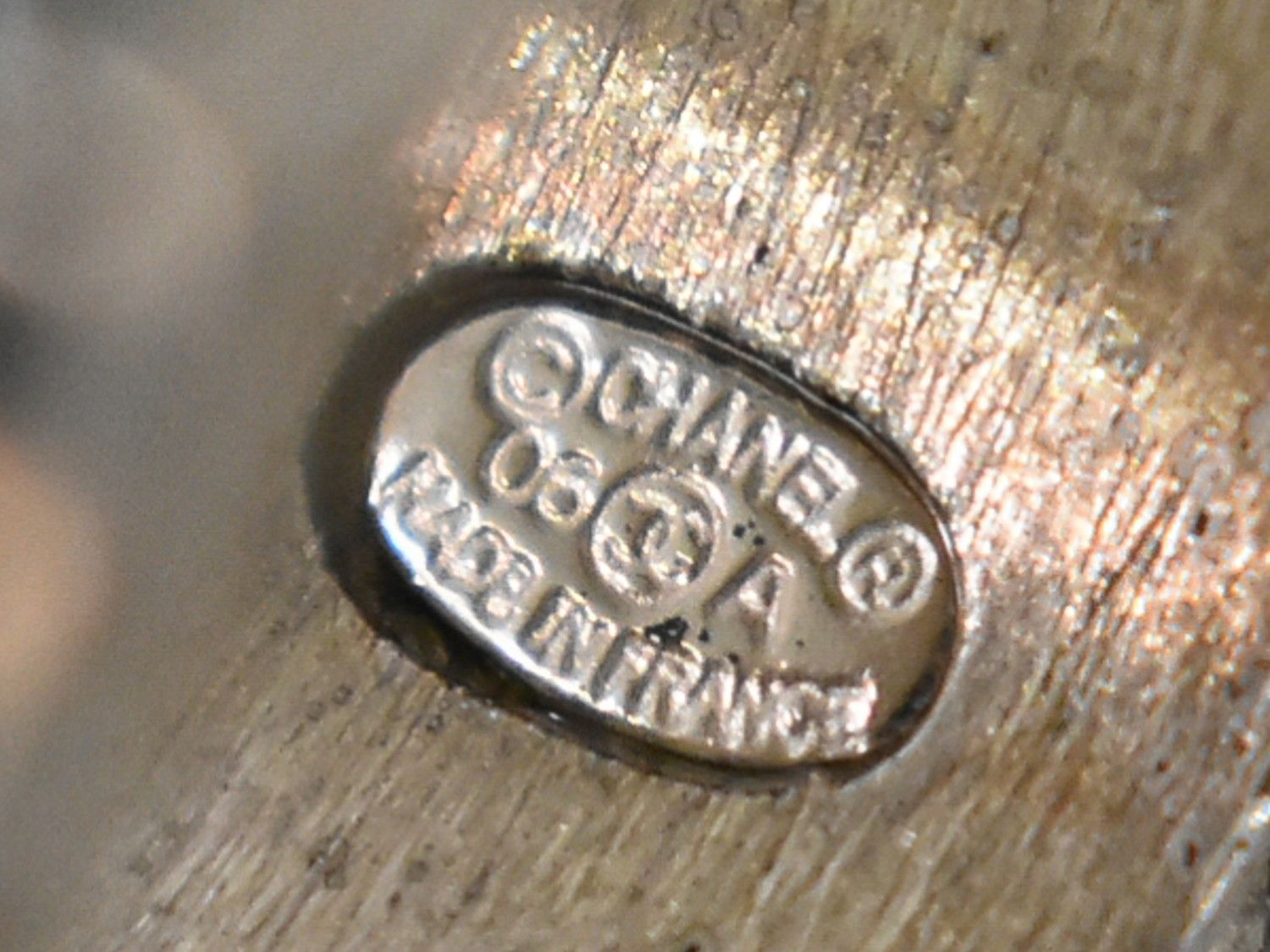 本物 シャネル CHANEL ココマーク ラインストーン リング 指輪 14号 GP  