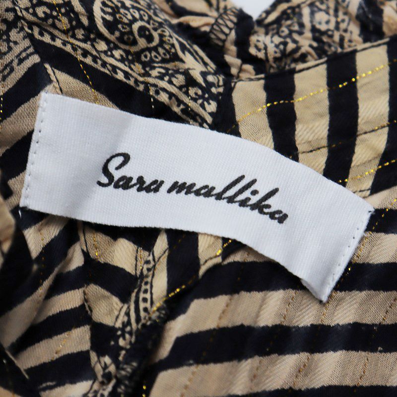 美品 2023AW サラマリカ SARA MALLIKA RAYON JQD STR PRINT