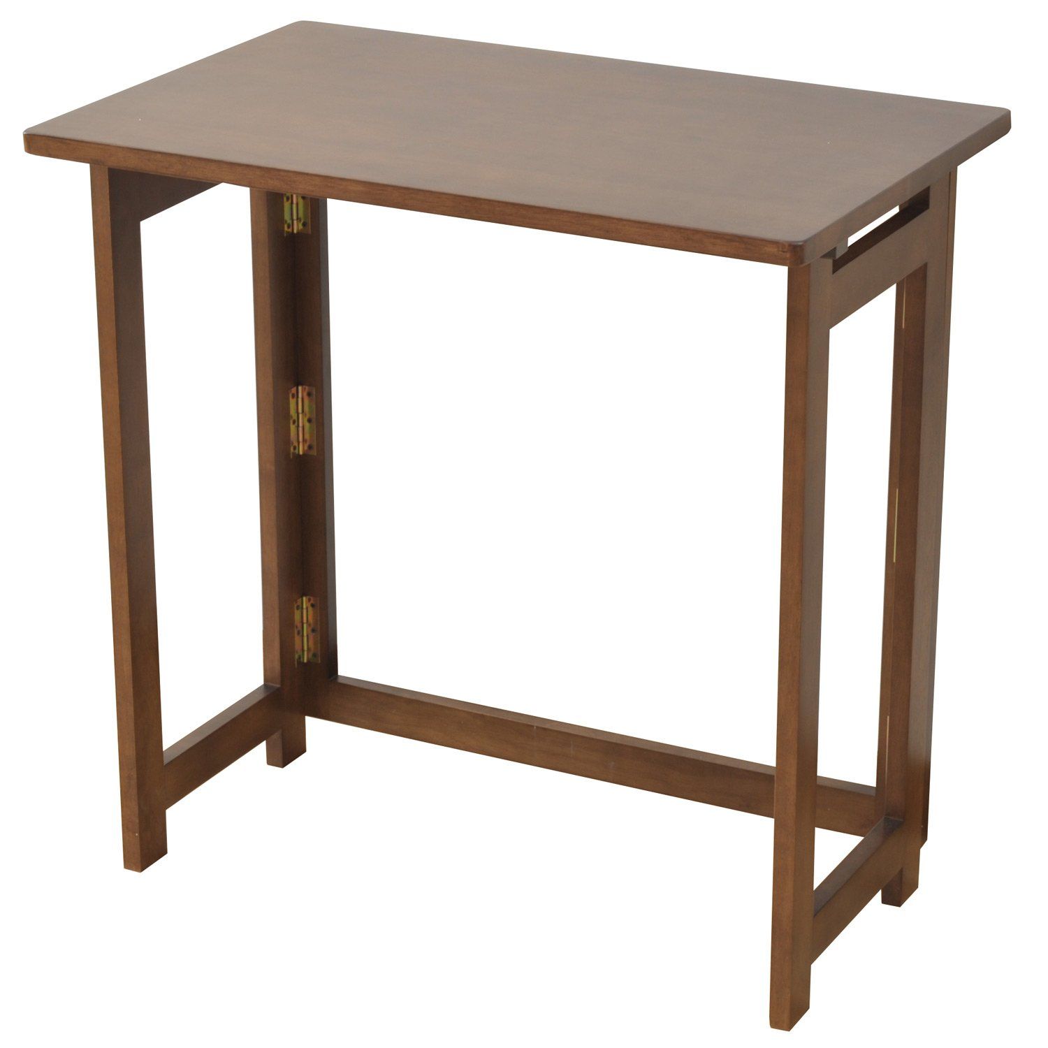 在庫 天然木折りたたみデスク 幅80 奥行45 ハイタイプ フレッシュブラウン 山善 YAMAZEN SP-5750H70 FBR