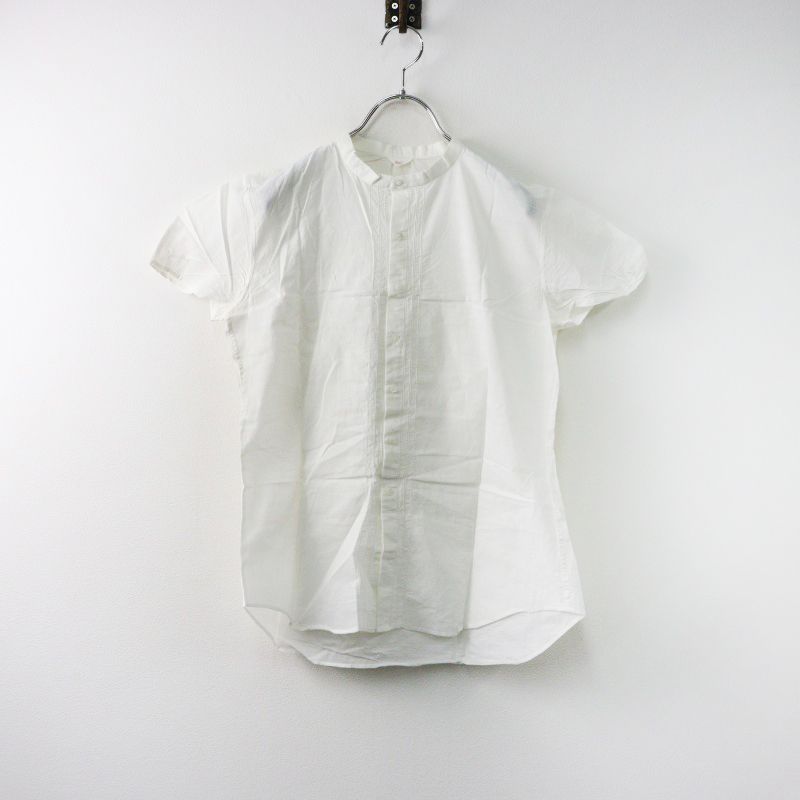 45R - 45R コットン シャツ ブラウス 白 45rpm - 美品45rpmコットンシャツオフホワイト白 長袖 R刺繍の