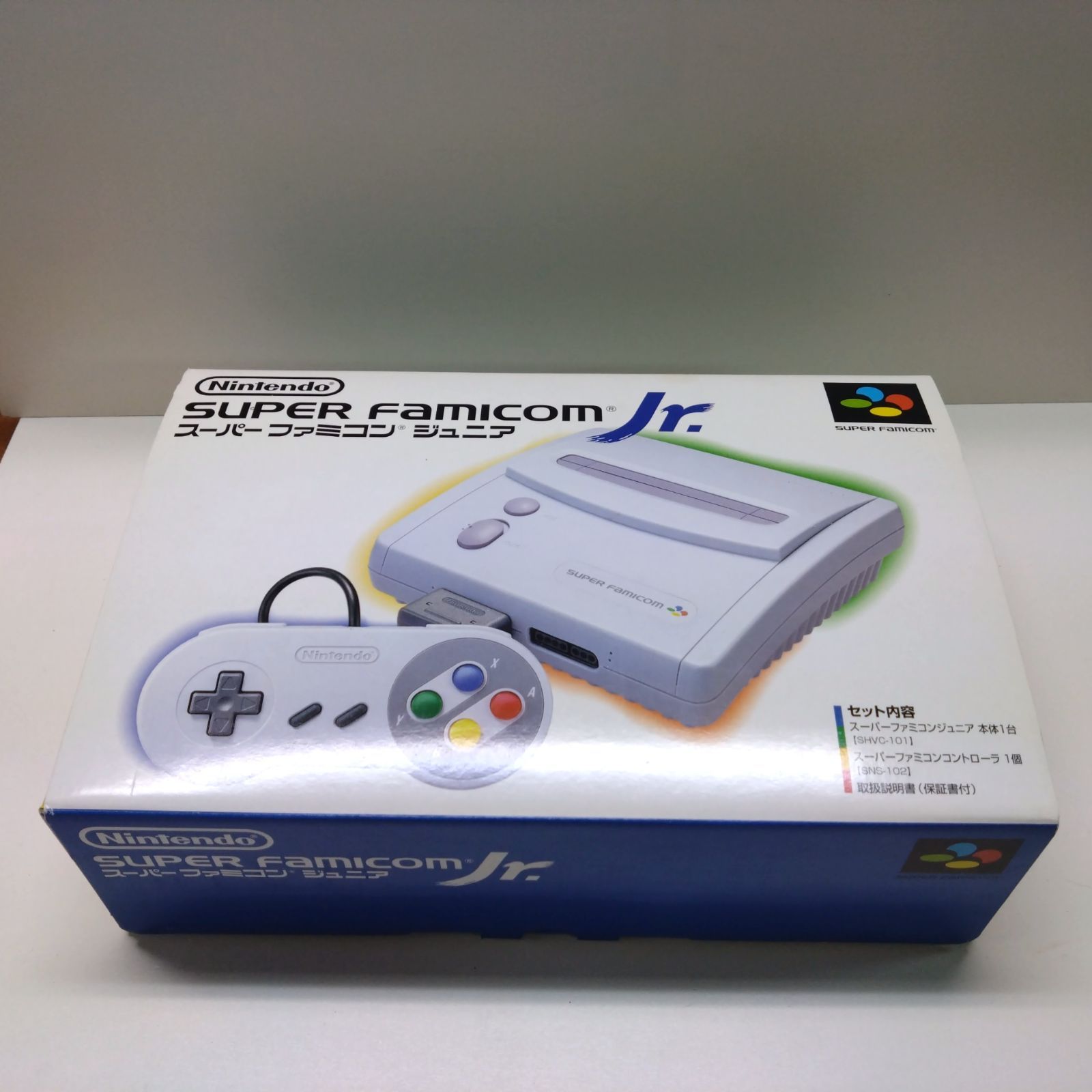 スーパーファミコンジュニア本体 箱説明書つきスーパーファミコン ...