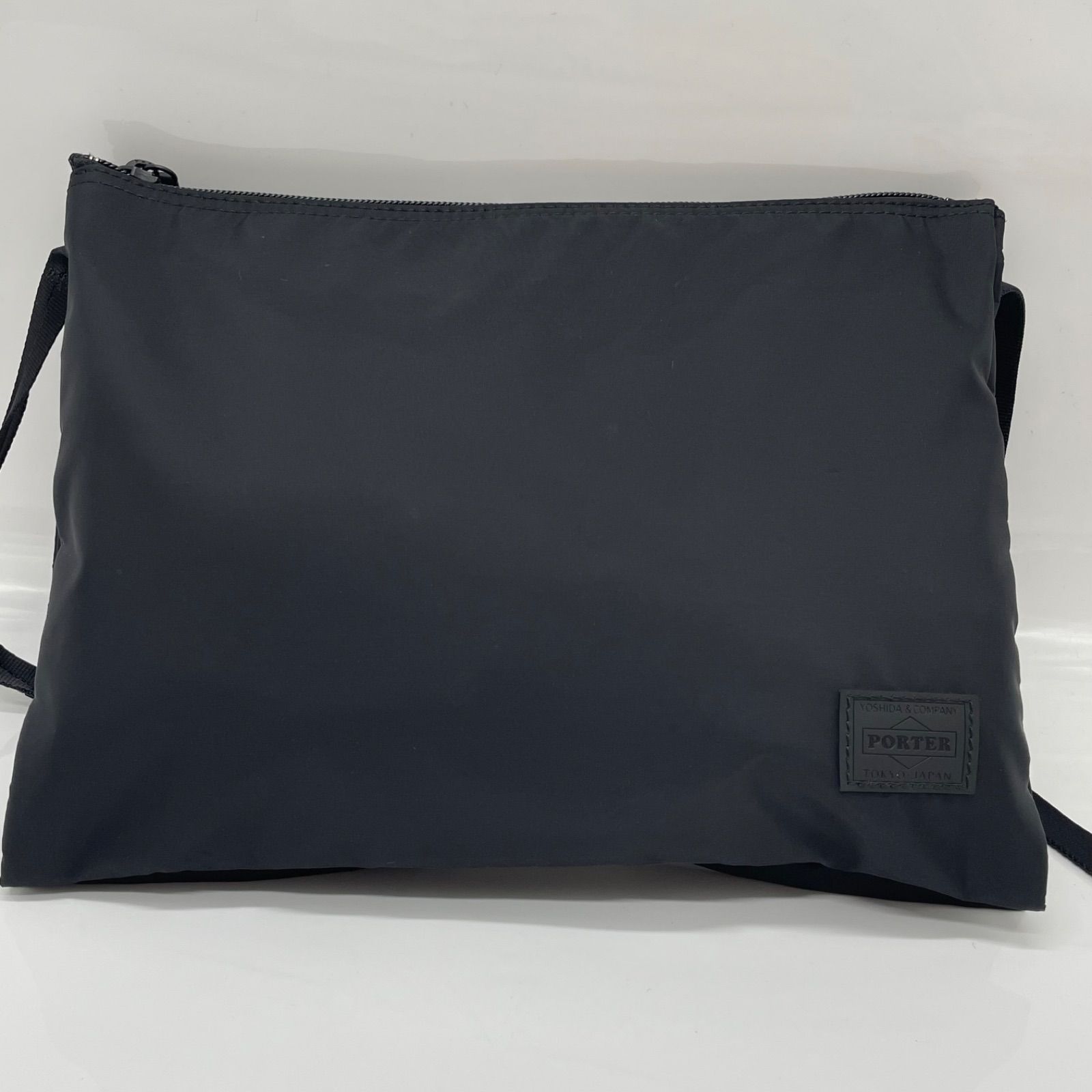 BN6134● PORTER GIRL ポーターガール Cape ケープ ショルダーバッグ サコッシュ L ブラック 二層