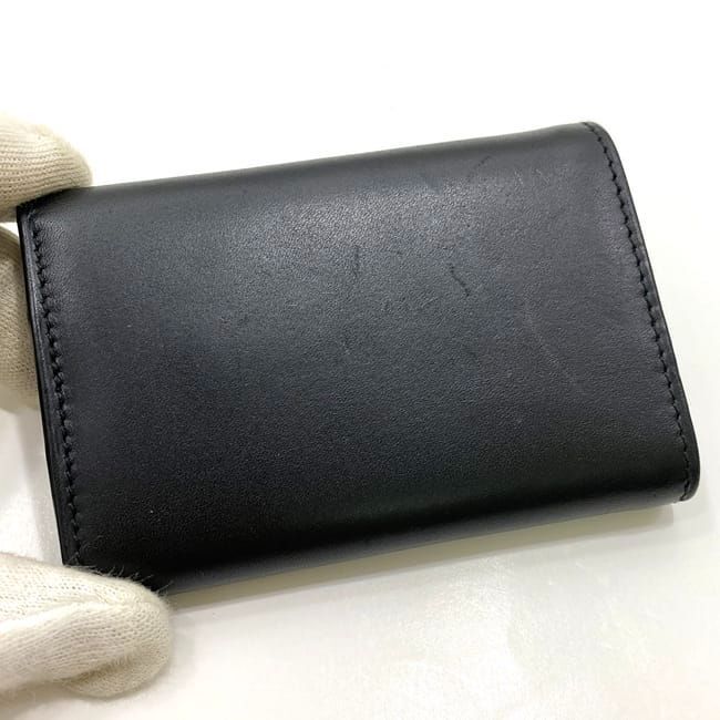 極美品 Salvatore Ferragamo キーケース ブラック 6連 サルヴァトーレ フェラガモ 6連 キーケース ec-21591 ブラック