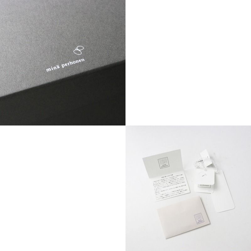 美品 2023年 ミナペルホネン mina perhonen tori pochette-feather dance- トリポシェット フェザーダンス ブラック【2400014546538】 mina perhonen - 美品 2023年 ミナペルホネン mina perhonen tori