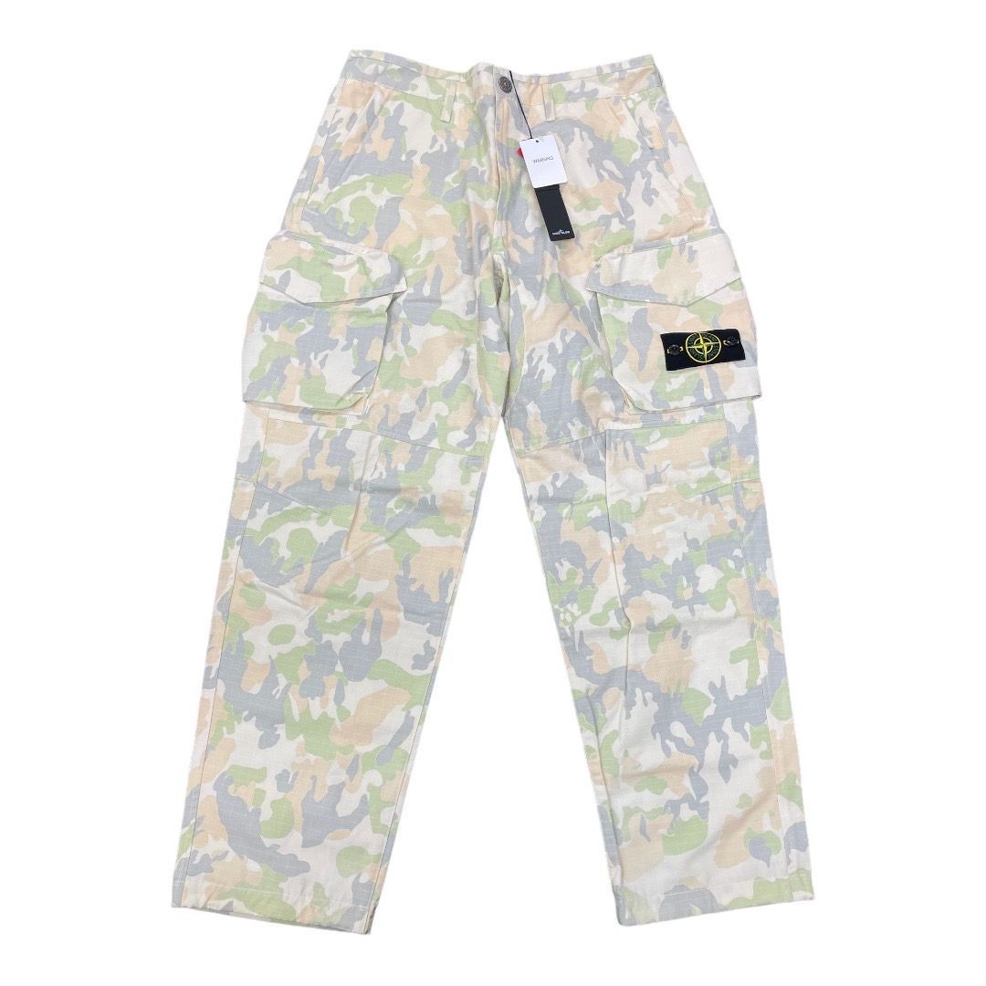 SUPREME 22SS STONE ISLAND Reactive Ice Camo Ripstop Cargo Pant リ