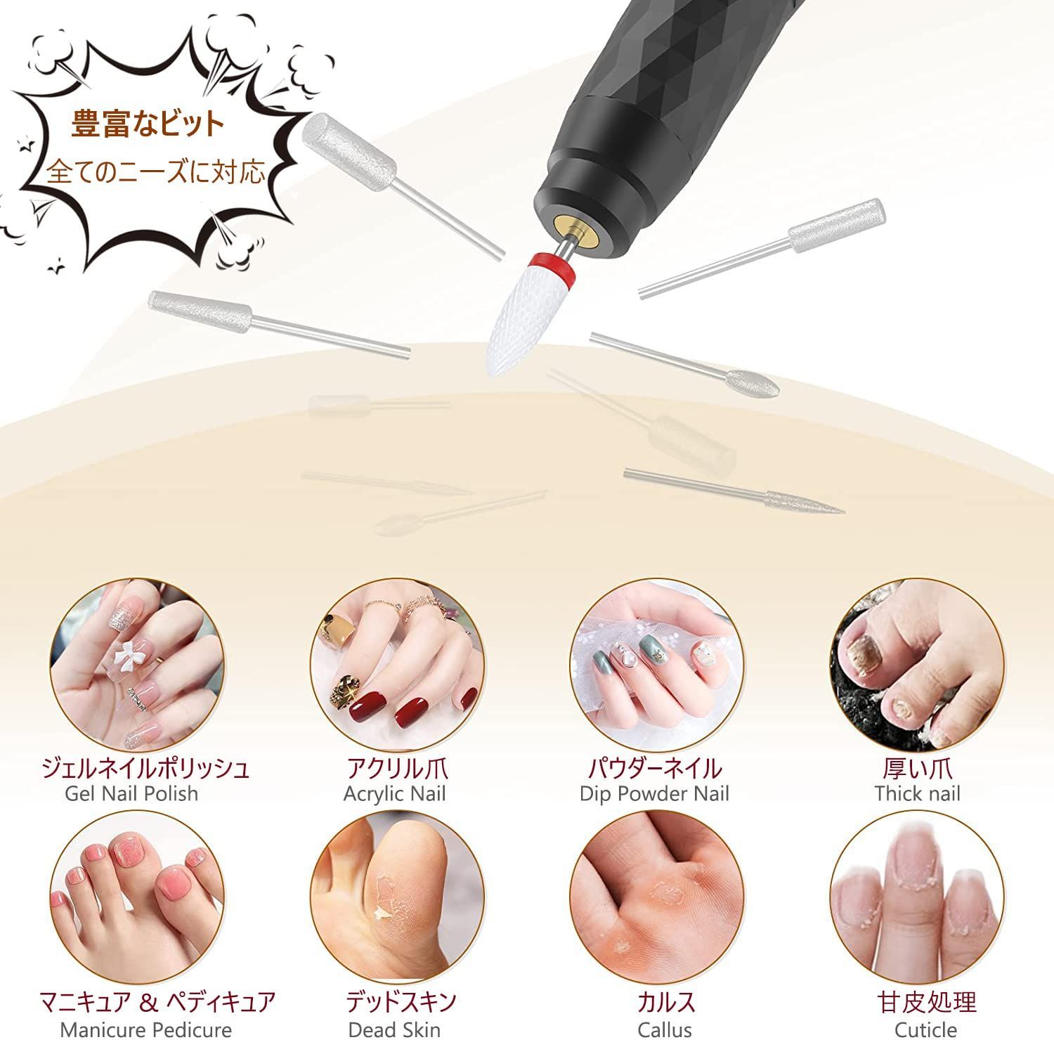 Auto Nail Pro ネイルケア機器 ホワイト N-199 大人ネイルのネイル
