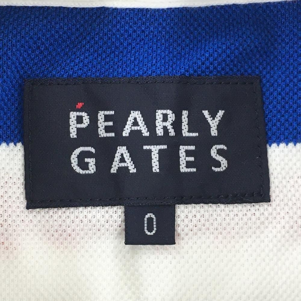 ☆特価☆パーリーゲイツ 半袖ポロシャツ ブルー×白 ボーダー