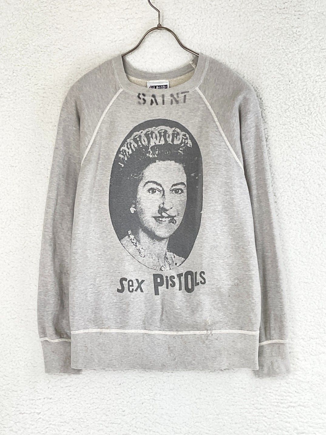 SAINT MICHAEL セントマイケル ×Sex Pistols L グレー CREW SWT QUEEN