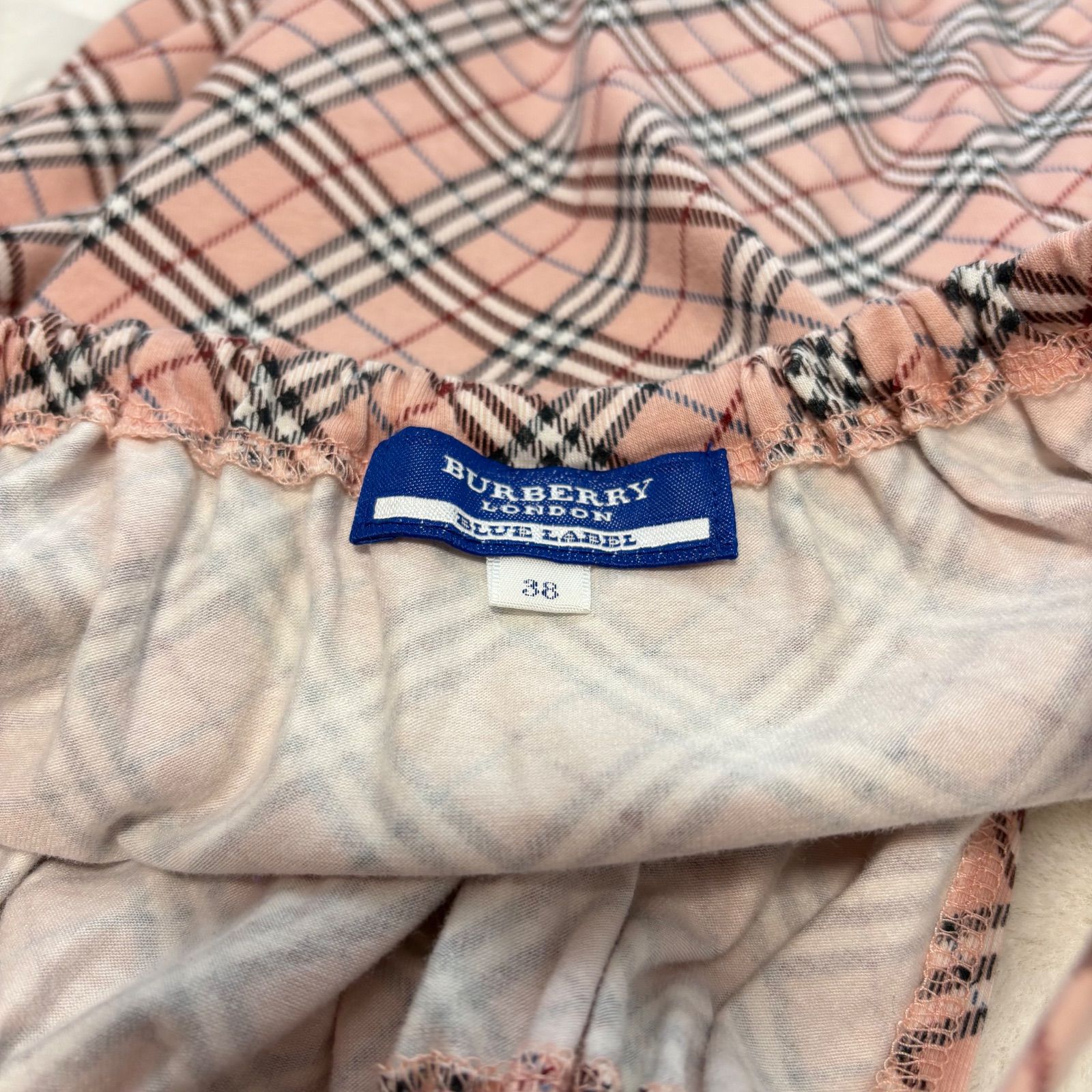 美品 BURBERRY BLUE LABEL バーバリーブルーレーベル ワン