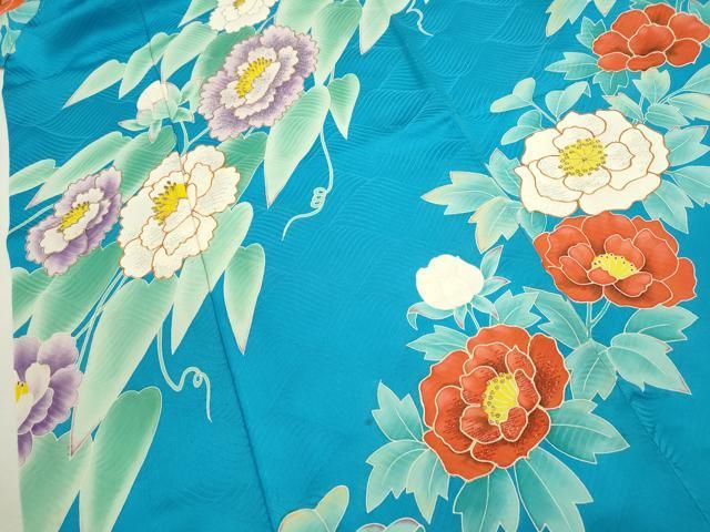 【振袖/6点セット/】御所車に金駒刺繍、金彩、金糸が豪華な振袖♡ 振袖 豪華 金彩 銀通し ラメ刺繍 紋意匠 桜 身丈164cm 振袖 豪華