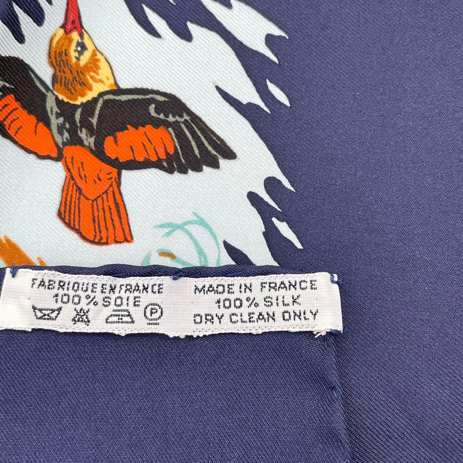 極美品 HERMES エルメス スカーフ カレ90 AFRICA アフリカ ネイビー 