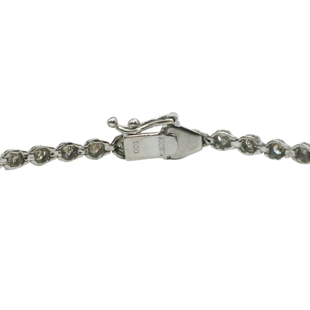 K18WG ダイヤモンド テニス ブレスレット D1.00 【ジュエリーNJ】 K18ダイヤモンドテニスブレスレット D1.00 6.8g イエローゴールド