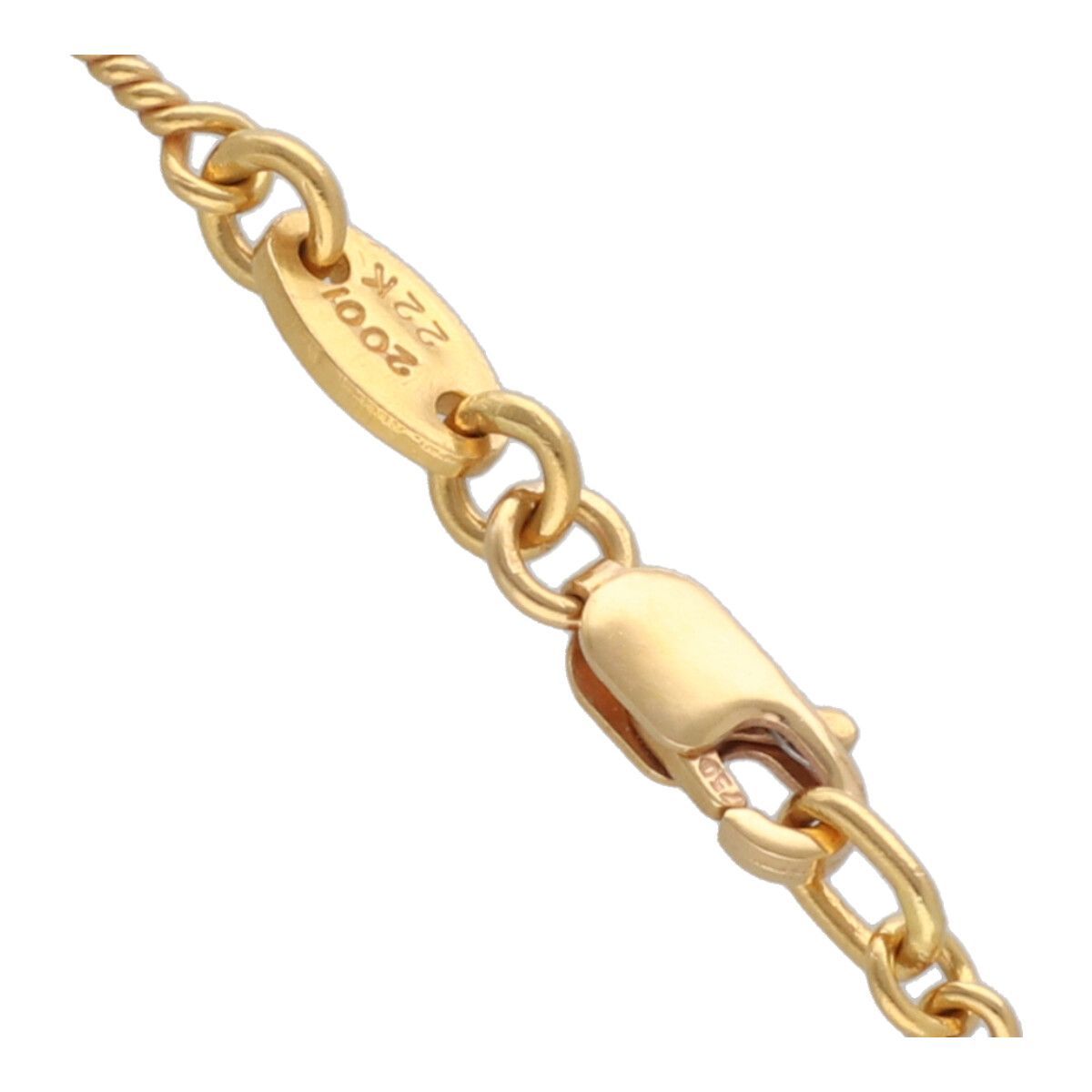 中古】 CHROME HEARTS クロムハーツ ツイストチェーン 16inch