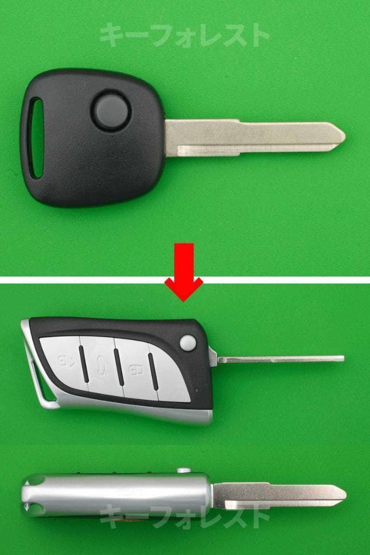 スズキ・1ボタン・純正同等の基盤付き　ジャックナイフ型キーレスリモコン　カット込 スズキ・1ボタン・純正同等の基盤付き ジャックナイフ型キーレスリモコン